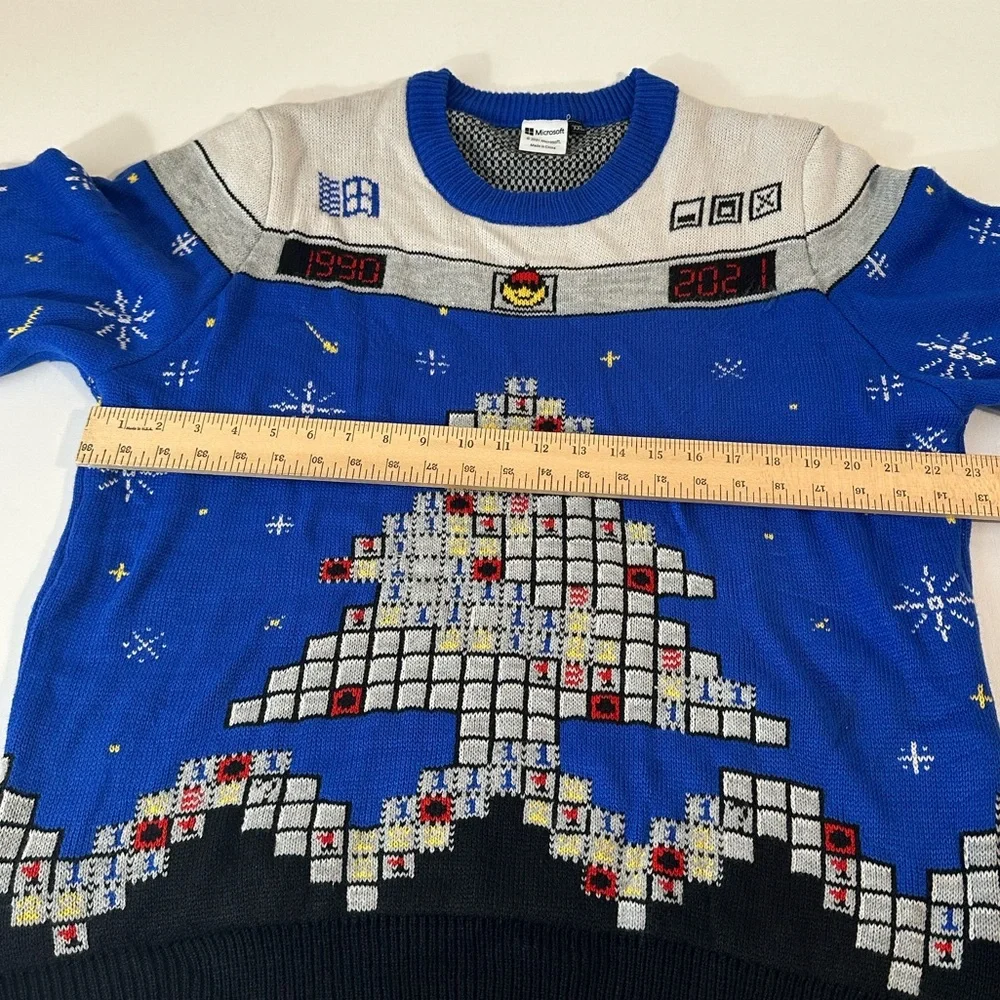 MICROSOFT RETRO MINESWEEPER CHRISTMAS SWEATER